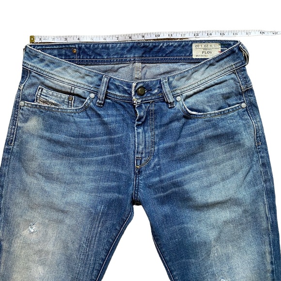Diesel Women’s Denim “Floy” Size W29 L32 Straight Leg Jeans Distressed EUC - Picture 12 of 16